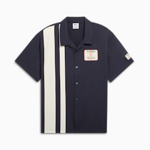 Wardrobe Essentials Bright Lights NYC Flagship Men's Relaxed Tee, New Navy, extralarge