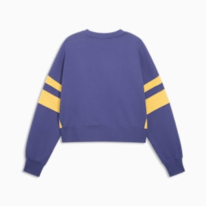 Sudadera de cuello redondo para mujer Wardrobe Essentials Bright Lights NYC Flagship, Blue Crystal, extralarge