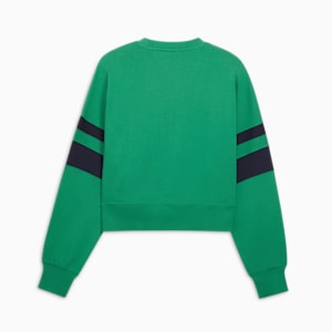 Sudadera de cuello redondo para mujer Wardrobe Essentials Bright Lights NYC Flagship, Archive Green, extralarge