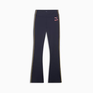 Wardrobe Essentials Bright Lights NYC Flagship Women's Flared Leggings, New Navy, extralarge