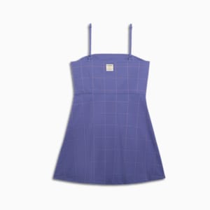 Wardrobe Essentials Bright Lights NYC Women's Flared Short Dress, Blue Crystal, extralarge