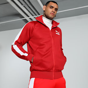 Iconic T7 Men's Track Jacket, High Risk Red, extralarge-IND