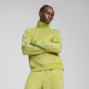 The NeverWorn V T7 Men's Relaxed Fit Track Jacket, Sea Kelp, extralarge-IND