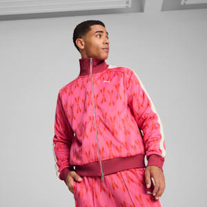 The NeverWorn V T7 Men's Relaxed Fit Track Jacket, Blossom, extralarge-IND