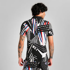 BMW M Motorsport Men's All-Over Print Polo, PUMA Black, extralarge-IND