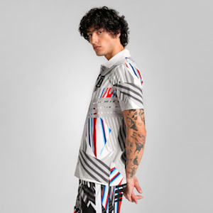 BMW M Motorsport Men's All-Over Print Polo, PUMA White, extralarge-IND