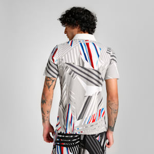 BMW M Motorsport Men's All-Over Print Polo, PUMA White, extralarge-IND