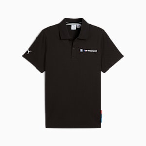 BMW M Motorsport Men's Jacquard Polo, PUMA Black, extralarge