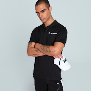 BMW M Motorsport Men's Jacquard Polo, PUMA Black, extralarge-IND