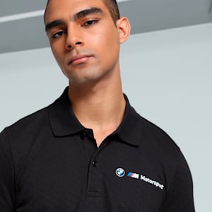 BMW M Motorsport Men's Jacquard Polo, PUMA Black, extralarge-IND