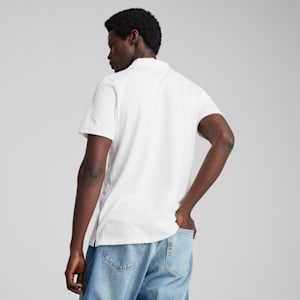 Playera tipo polo de jacquard para hombre BMW M Motorsport, PUMA White, extralarge