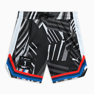 BMW M Motorsport All-over Print Youth Shorts, PUMA Black, extralarge-IND