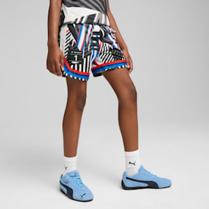 BMW M Motorsport All-over Print Youth Shorts, PUMA Black, extralarge-IND