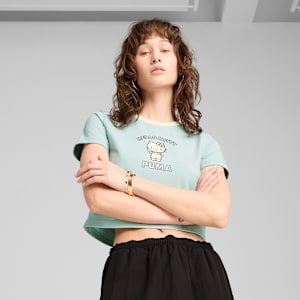 Playera mujer PUMA x HELLO KITTY, Modern Mint, extralarge