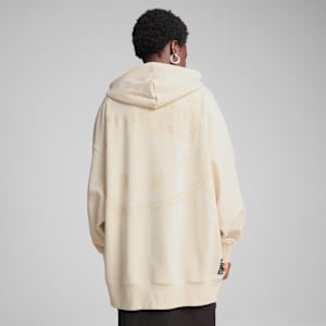 Sudadera oversize PUMA x HELLO KITTY para mujer, Alpine Snow, extralarge