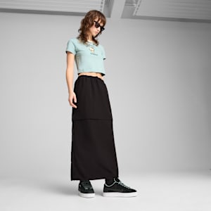 Maxi falta para mujer Woven PUMA x HELLO KITTY AND FRIENDS, PUMA Black, extralarge