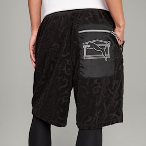 PUMA x ARIES Towelling Shorts Unisex, PUMA Black, extralarge
