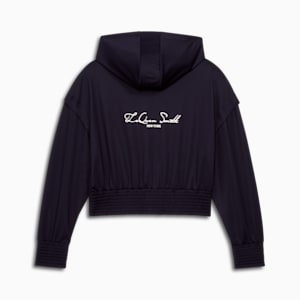 Sudadera con capucha para mujer PUMA x LAQUAN SMITH, New Navy, extralarge