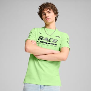 F1 Graphic Ringer Tee Men, Speed Green, extralarge
