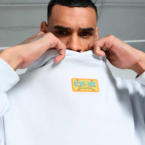 Sudadera con capucha PUMA x SCOOBY DOO para hombre, Silver Mist, extralarge