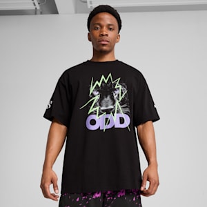 Scoot Purple Lab Men's Basketball Tee, PUMA Black, extralarge