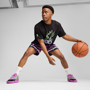 Scoot Purple Lab Men's Basketball Tee, PUMA Black, extralarge