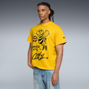 PUMA HOOPS x MANCHESTER CITY Basketball Tee Men, Yellow Sizzle, extralarge