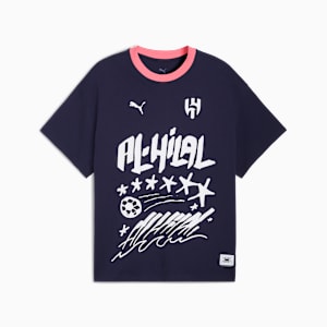PUMA HOOPS x AL-HILAL SFC Basketball Tee Men, PUMA Navy, extralarge-GBR