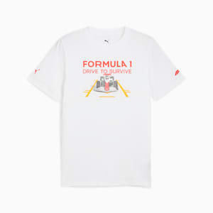 F1® Drive to Survive Men's Tee, PUMA White, extralarge