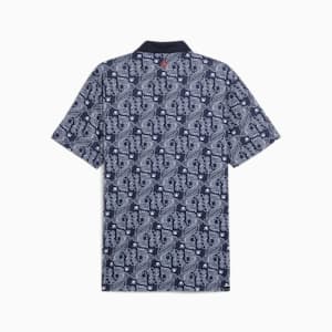 メンズ ゴルフ ピケ ロイヤル 半袖 ポロシャツ, Deep Navy-White Glow, extralarge-JPN