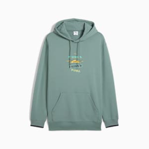 メンズ ロード トゥ ユニティ グラフィック フーディ T, Green Moon, extralarge-JPN