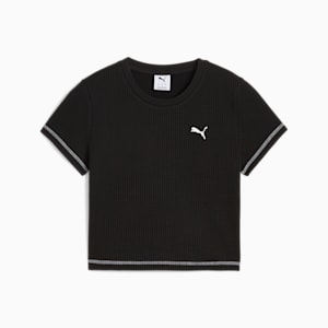 ウィメンズ デア トゥ テクスチャード ベビー 半袖 Tシャツ, PUMA Black, extralarge-JPN