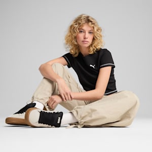 ウィメンズ デア トゥ テクスチャード ベビー 半袖 Tシャツ, PUMA Black, extralarge-JPN