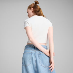 ウィメンズ デア トゥ テクスチャード ベビー 半袖 Tシャツ, PUMA White, extralarge-JPN