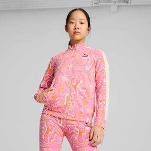 LAVA LAND Girl's Track Jacket, Mauved Out, extralarge-IND