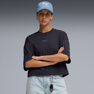 Premium Essentials Graphic Tee Women, New Navy, extralarge