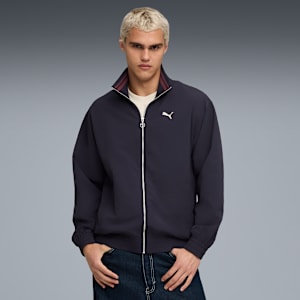 Premium Essentials Relaxed Track Jacket Unisex, New Navy-Ruby Shimmer, extralarge