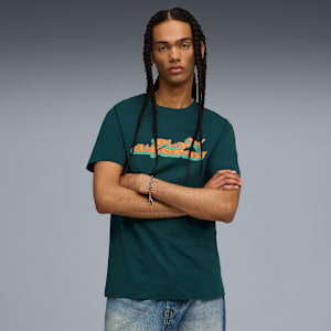 GRAPHIC Play Different Tee Men, Green Terrain, extralarge