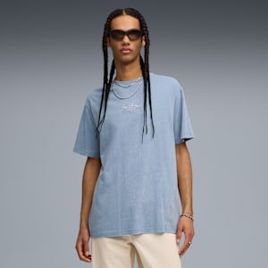 House of Graphics Men's Relaxed Tee, Cool Blue, extralarge
