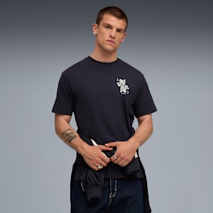 Graphic Card Play Tee Men, New Navy, extralarge