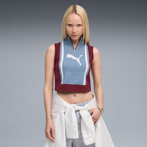 FUTURE.PUMA.ARCHIVE Tank Women, Ruby Shimmer-Cool Blue, extralarge