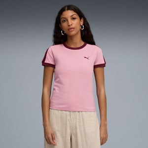 T7 Slim Tee Women, Poised Pink, extralarge
