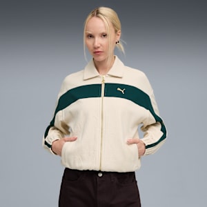 T7 Relaxed Track Jacket Women, Alpine Snow, extralarge