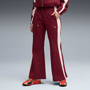 T7 Flared Pants Women, Ruby Shimmer, extralarge