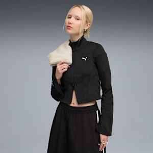 DARE TO Slim Track Jacket Women, PUMA Black, extralarge