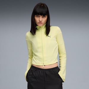 DARE TO Slim Track Jacket Women, Gold Moon, extralarge