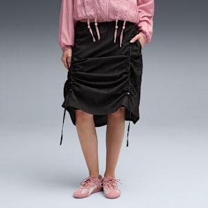 DARE TO Woven Midi Skirt Women, PUMA Black, extralarge