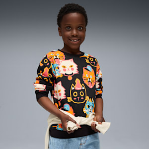 Moody Cat Crew Kids, PUMA Black, extralarge