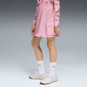 Bowtique Woven Cargo Skirt Youth, Poised Pink, extralarge