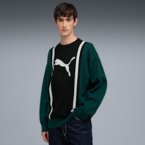FUTURE.PUMA.ARCHIVE Sweater Unisex, Green Terrain-PUMA Black, extralarge